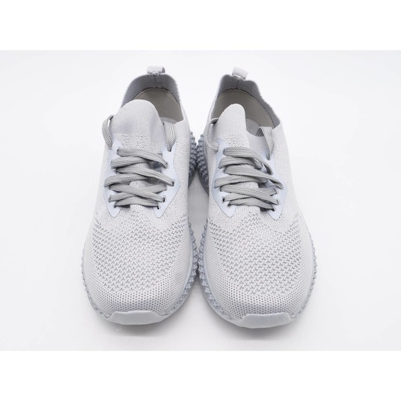 Navig8 Sneakers Womens 6.5 Shoes Gray Stretch Knit Lace Up Athletic Low Top - Picture 8 of 11